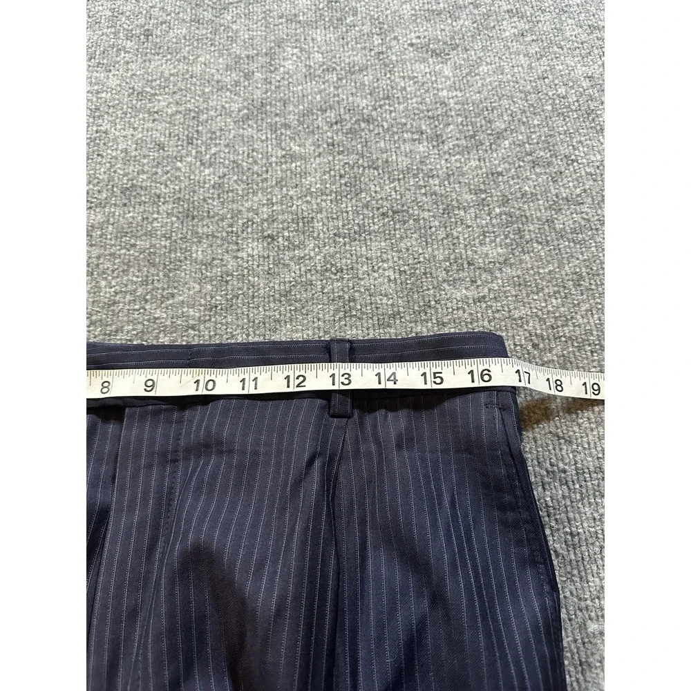 Daniel Cremiux X Loro Piana Mens Suit 40R Blazer 33x31 Slacks Blue Pinstripe